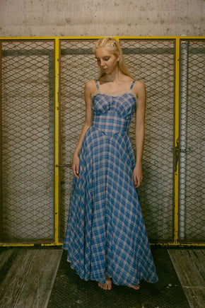 1930s picnic puff sleeve gown set