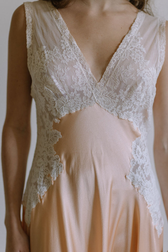 Vintage 1990s Italian handmade designer nightgown