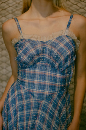 1930s picnic puff sleeve gown set