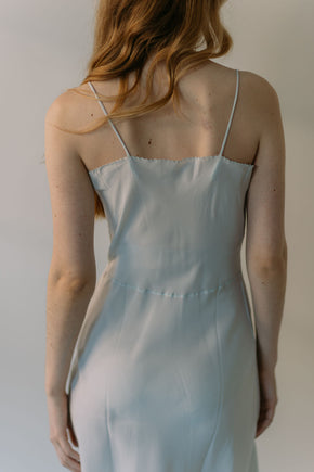 1930s French silk accordian pleated half slip