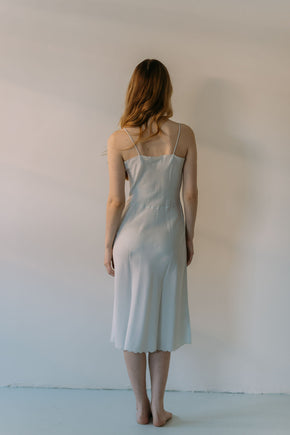 1930s French silk accordian pleated half slip