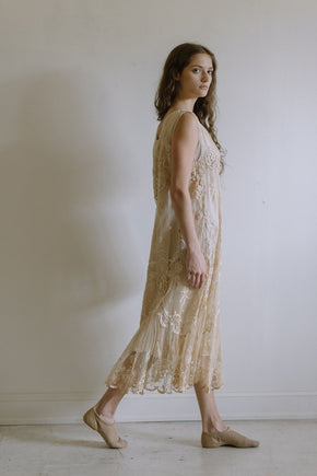 1920s lace & tulle gown