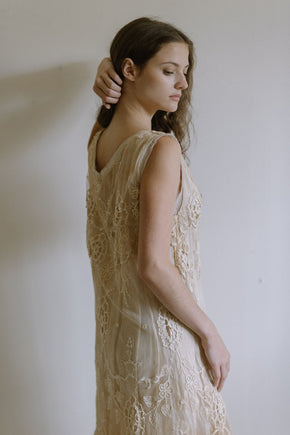 1920s lace & tulle gown