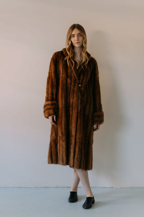 1930s Art Deco mink coat