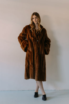 1930s Art Deco mink coat