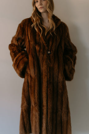 1930s Art Deco mink coat