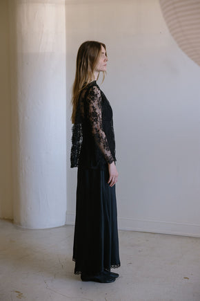 Lucie Ann deadstock chantilly lace set