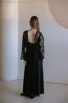 Lucie Ann deadstock chantilly lace set