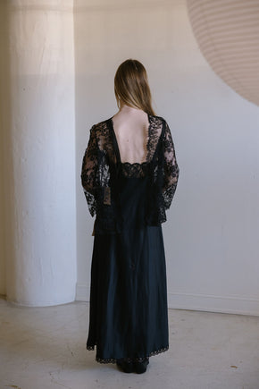 Lucie Ann deadstock chantilly lace set