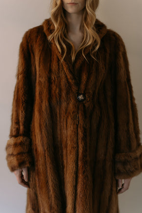 1930s Art Deco mink coat