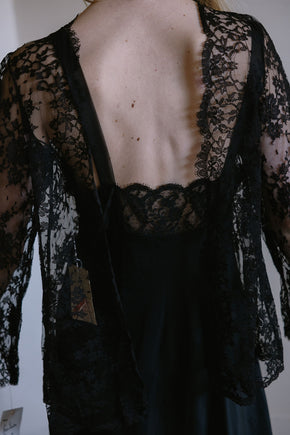 Lucie Ann deadstock chantilly lace set