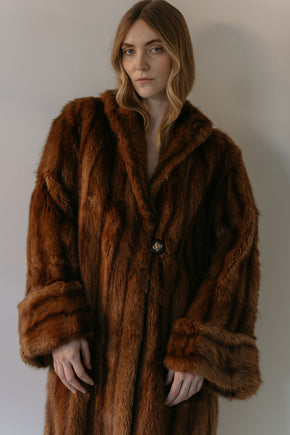 1930s Art Deco mink coat