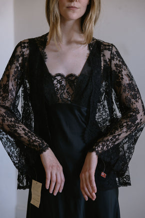 Lucie Ann deadstock chantilly lace set