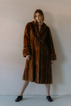 1930s Art Deco mink coat