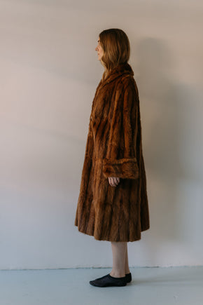 1930s Art Deco mink coat