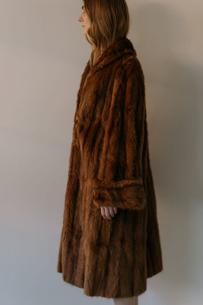 1930s Art Deco mink coat