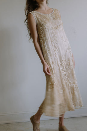 1920s lace & tulle gown