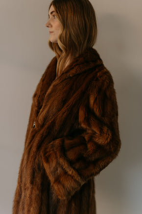 1930s Art Deco mink coat