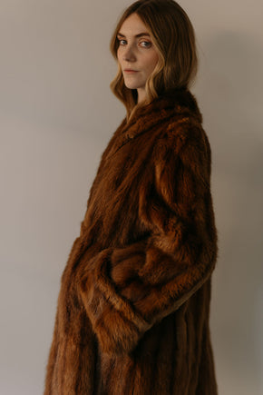 1930s Art Deco mink coat