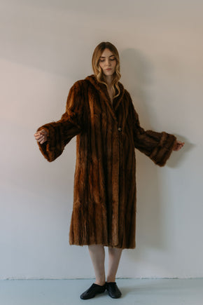 1930s Art Deco mink coat