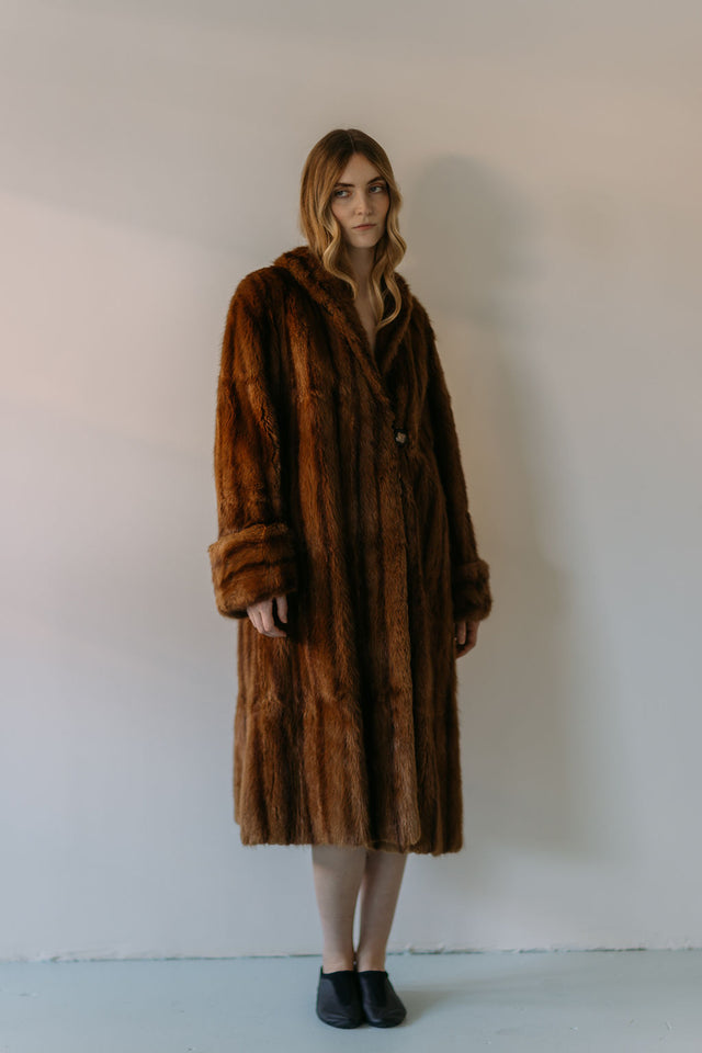 1930s Art Deco mink coat