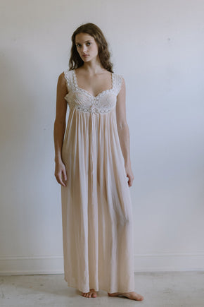 1920s pastel silk nightgown