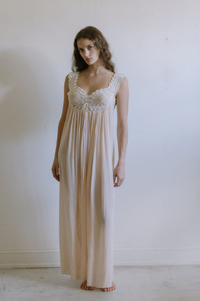 1920s pastel silk nightgown