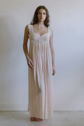 1920s pastel silk nightgown