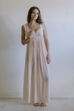 1920s pastel silk nightgown