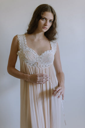 1920s pastel silk nightgown