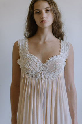 1920s pastel silk nightgown