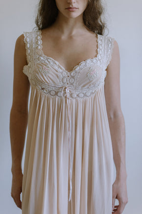 1920s pastel silk nightgown