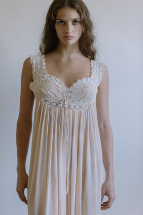 1920s pastel silk nightgown