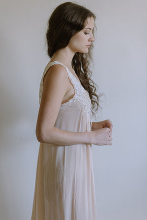 1920s pastel silk nightgown