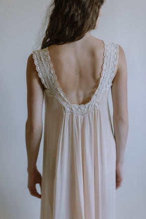 1920s pastel silk nightgown
