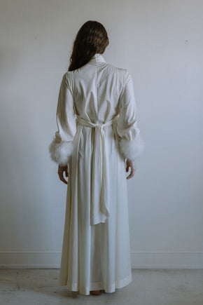 1960s Lucie Ann Marabou robe