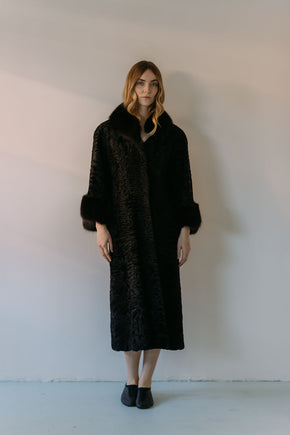 1960s German lamb and fox coat