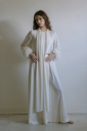 1960s Lucie Ann Marabou robe