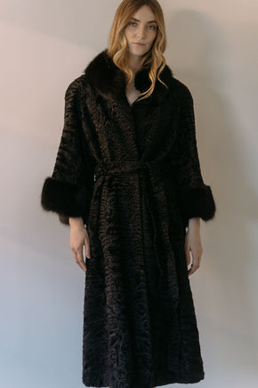 1960s German lamb and fox coat