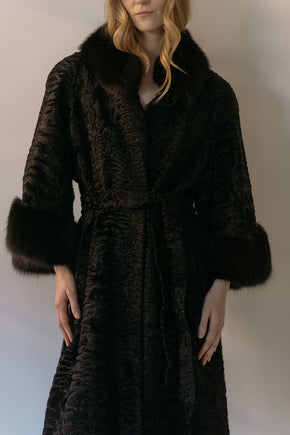 1960s German lamb and fox coat