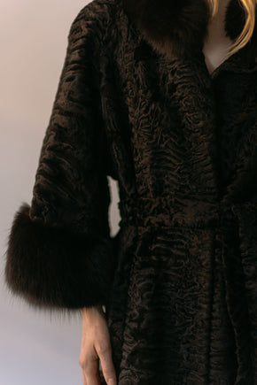 1960s German lamb and fox coat