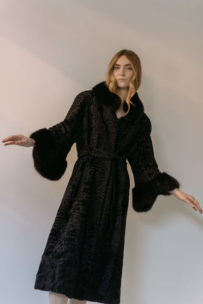 1960s German lamb and fox coat