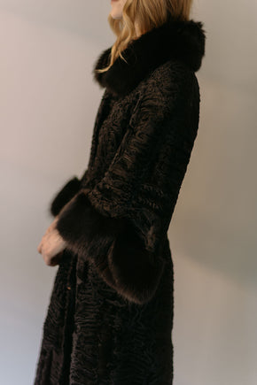1960s German lamb and fox coat