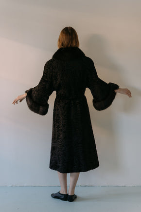 1960s German lamb and fox coat