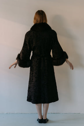 1960s German lamb and fox coat