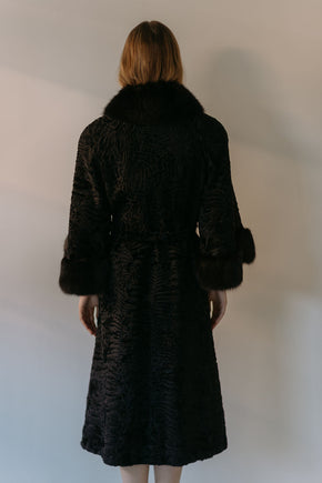 1960s German lamb and fox coat