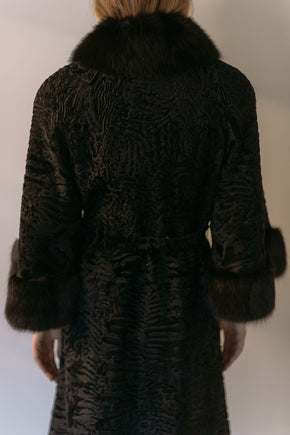 1960s German lamb and fox coat