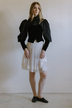 1890s silk velvet bodice