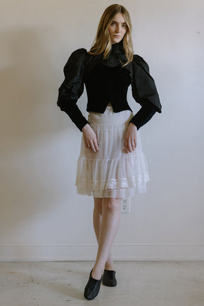 1890s silk velvet bodice