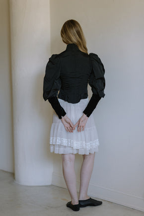 1890s silk velvet bodice
